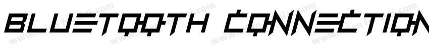 Bluetooth connection字体转换